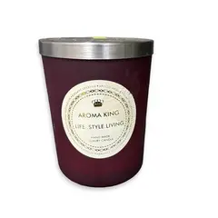 Lumanare tip borcan Aroma King mov