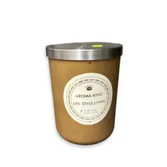 Lumanare tip borcan Aroma King maro