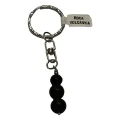 Breloc Roca vulcanica trei sfere, 8-10mm