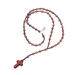 Colier rozariu Goldstone maro sfere 6mm