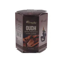 Conuri parfumate fumigatie Aromatika Tamaie Masala Backflow - oudh, 10 bucati