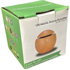 Difuzor ultrasonic 150 ml, functie de umidificator, aroma difuzor, auriu