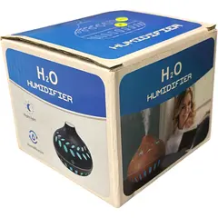Difuzor ultrasonic 200 ml, functie de umidificator, aroma difuzor, maro