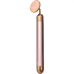 Rola electrica pentru masaj din cuart roz - cu cap rotund