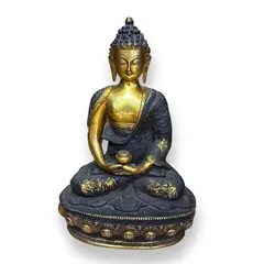 Statueta din bronz Buddha in meditatie