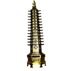 Statueta pagoda cu 13 nivele din metal