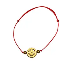 Bratara feng shui pe snur cu Dubla Dorje