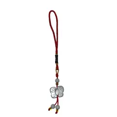 Amuleta feng shui din jad cu fluture