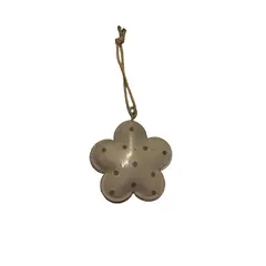 Decoratiune floare cu buline gri