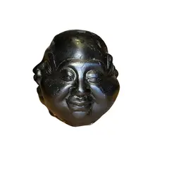 Statueta Buddha cu 4 fete, negru