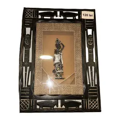 Tablou african silueta carand apa