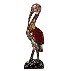 Decoratiune din lemn Cocor, multicolor