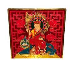 Statueta feng shui mini placa Ksitigarbha, Buddha al protectiei