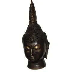 Statueta Capul lui buddha din bronz, mica