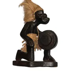 Statueta africana din lemn, tobosar