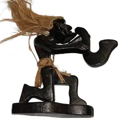 Statueta africana din lemn, saxofonist