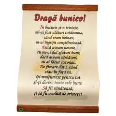 Pergament " Draga bunico"