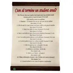 Pergament " Cum sa termine un student anul?"