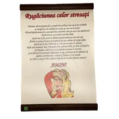 Pergament " Rugaciunea celor stresati"