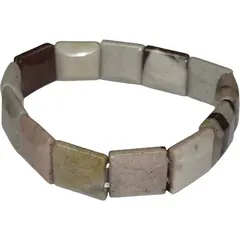 Bratara lata Jasp zebra patrat pe elastic