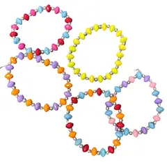 Bratara pe elastic cu margele colorate