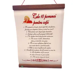 Pergament "Cele 10 porunci pentru sotii"