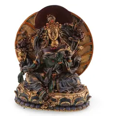 Statueta Feng Shui Tara Verde, Zeita compasiunii active, protectiei si iluminarii rapide