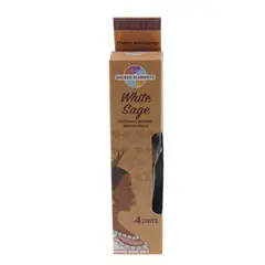Bile parfumate artizanale organice pentru fumigatie Sacred Elements - White Sage 4 buc