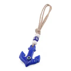 Breloc / Accesoriu din rasina cu ochi protector, ancora