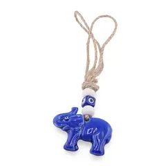 Breloc / Accesoriu din rasina cu ochi protector, elefant