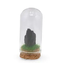 Cupola cu cristal natural Turmalina neagra bruta, 65mm