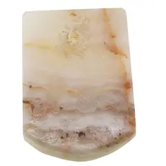 Placa decorativa vintage din onix, finisaj natural, 9cm