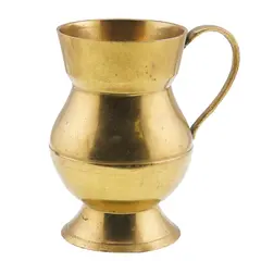 Canuta vintage din alama, model cu maner clasic, 9cm
