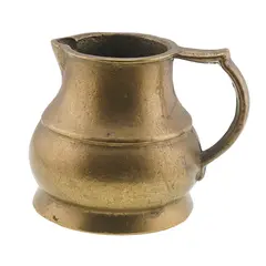 Canuta vintage din bronz cu maner clasic, 9cm