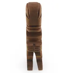 Statueta vintage din lemn sculptat manual, figurina stilizata simpla, 21cm
