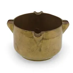 Vas din alama vintage, scrumiera, 10cm