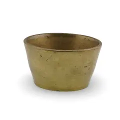 Vas vintage din alama, forma conica simpla, 6cm