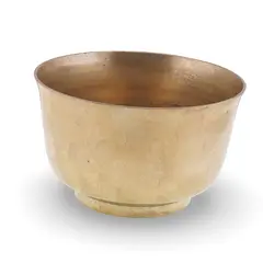 Bol vintage din alama, design simplu clasic, 13cm