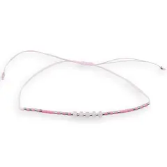 Bratara snur roz, Cuart roz discuri 5mm