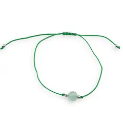 Bratara snur verde, Aventurin sfera 8mm
