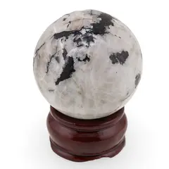 Piatra lunii cu Turmalina, sfera naturala unicat, Z5