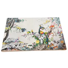 Tablou Feng Shui cu 100 de pasari, 25cm x 40cm