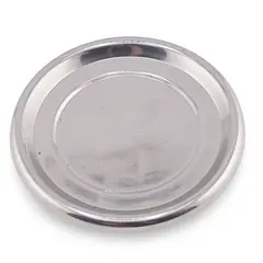 Tava vintage rotunda din inox lucios, 11cm