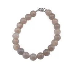 Bratara Agat gri sfere 8 mm