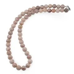 Colier Coral fosilizat sfere 8mm