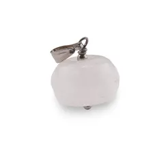 Pandantiv Cristal de stanca disc fatetat, 15mm