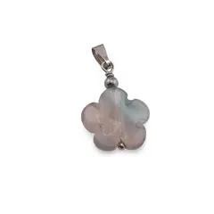 Pandantiv Fluorit floare, 15mm