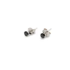Cercei cu surub din Argint 925 si Spinel, 3mm