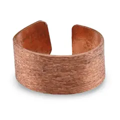 Inel reglabil din cupru masiv cu model simplu, 10mm