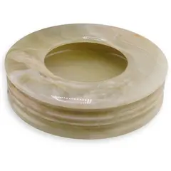 Scrumiera rotunda din Onix de Pakistan, 15cm